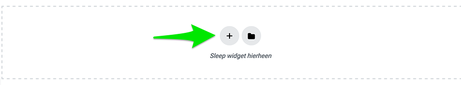 Nieuwe sectie toevoegen in Elementor
